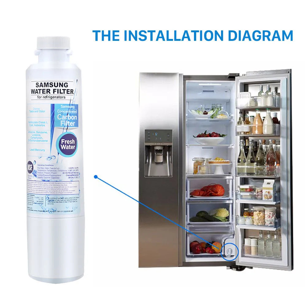 Replacement Refrigerator Water Filter Compatible with Samsung Da29 / 00020b
