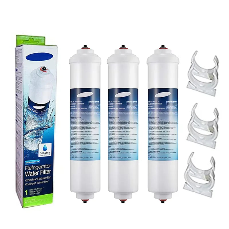 Inline Refrigerator Water Filter Compatible with Samsung / Whirlpool / GE 4378411RB / HAFEX / DA29-10105J / IC-100A