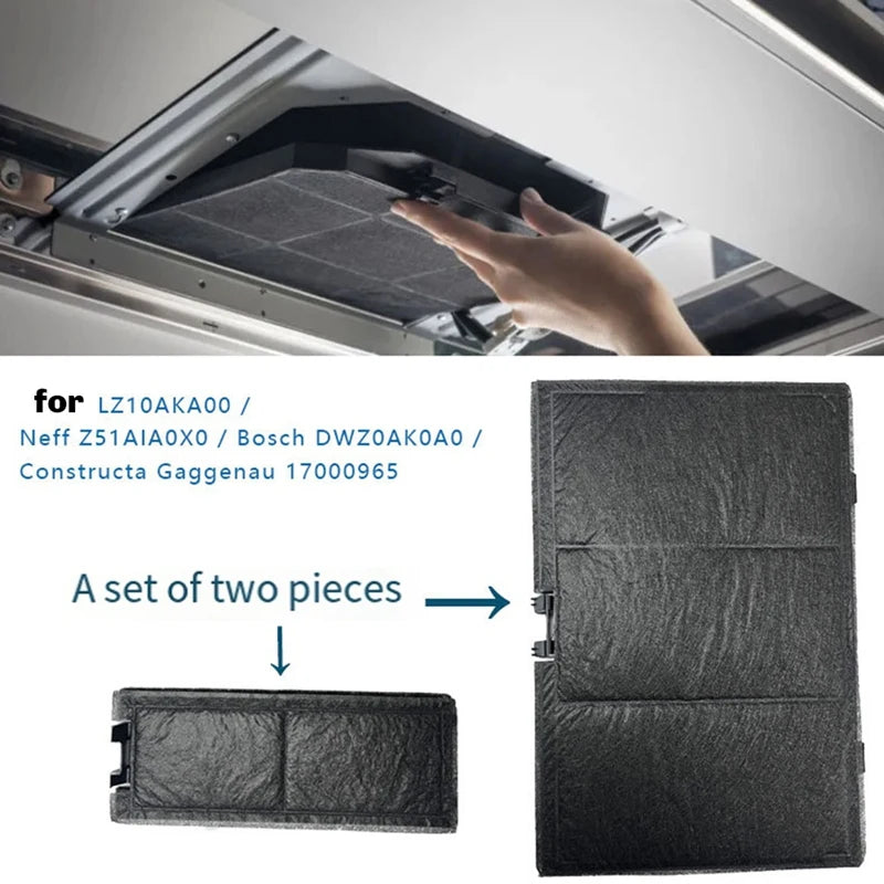 Range Hood Activated Carbon Filters Filter Screen Compatible with DWZ0AK0A0 11018700 LZ10AKA00 Z51AIA0X0 17000965-ABWY