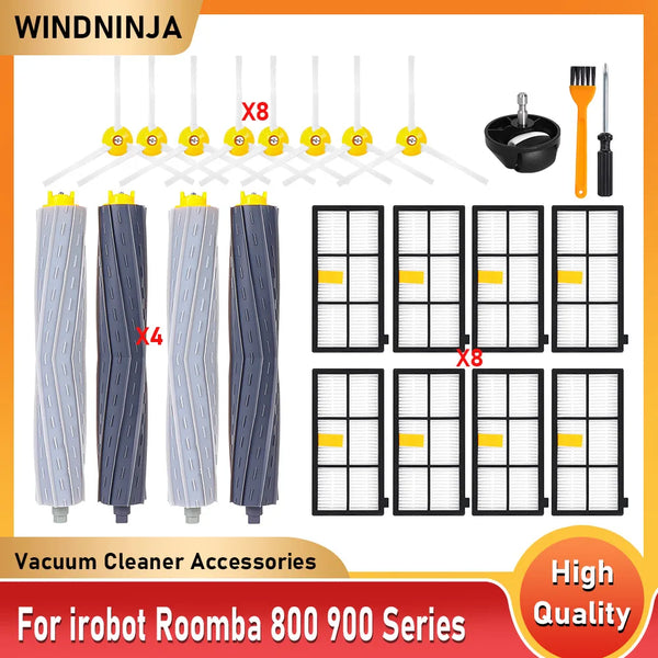 For iRobot Roomba 800 900 Series 860 870 880 890 940 960 966 980 Vacuum Cleaner Roller Brush Wheel Side Brush Filter Part