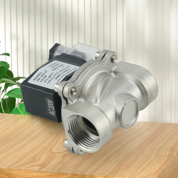Water DN15 DN20 With IP65 DIN Coil AC 110V/220V/24V DC 12V 1/2" 3/4" 1" Stainless Steel Normally Closed Electric Solenoid Valve