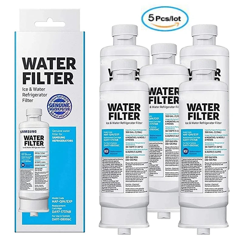 Replacement Refrigerator Water Filter — DA29-00020B / DA97-08006A-B Reference — 4 Pack