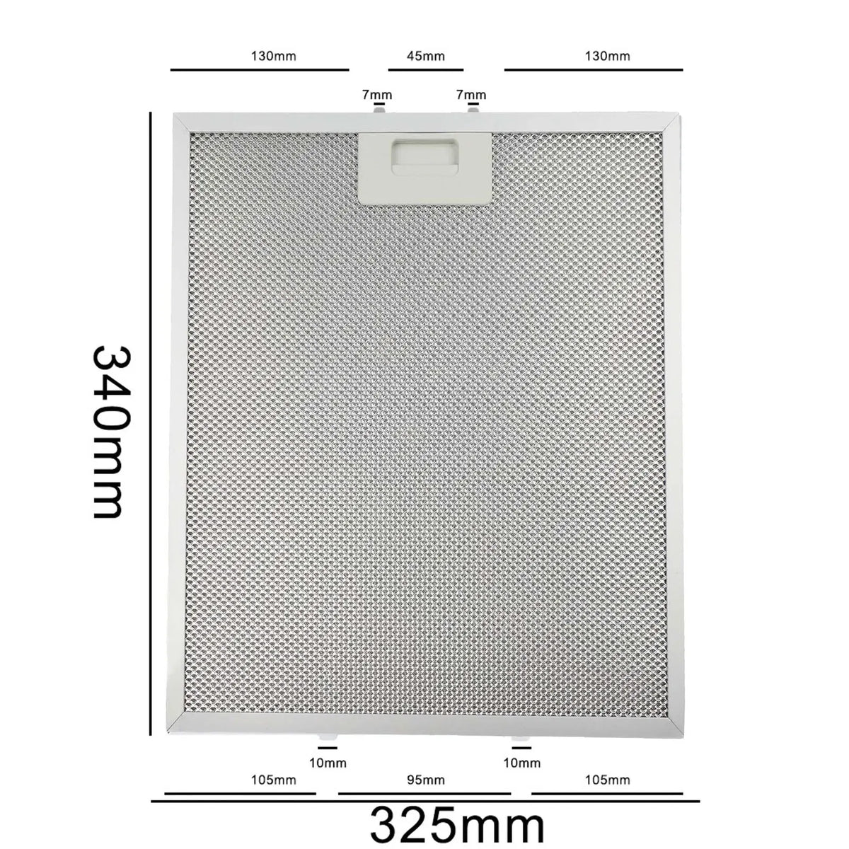 2pcs 325x340x9mm Aluminum Cooker Hood Filters Metal Mesh Extractor Vent Filter Kitchen Range Hood Accessories