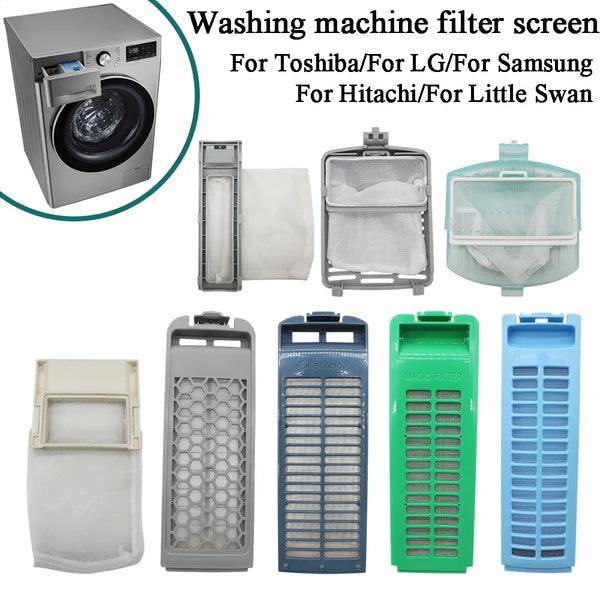 Washing Machine Filter Screen Filter Bag Box For LG Compatible with Samsung For Toshiba For Hitachi For Little Swan Washing Machine Parts