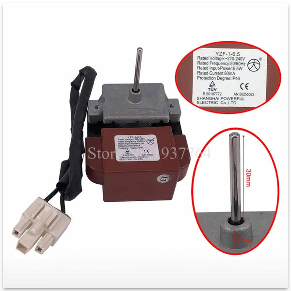 Replacement Refrigerator Fan Motor — 100 / YZF-1-6.5 Reference