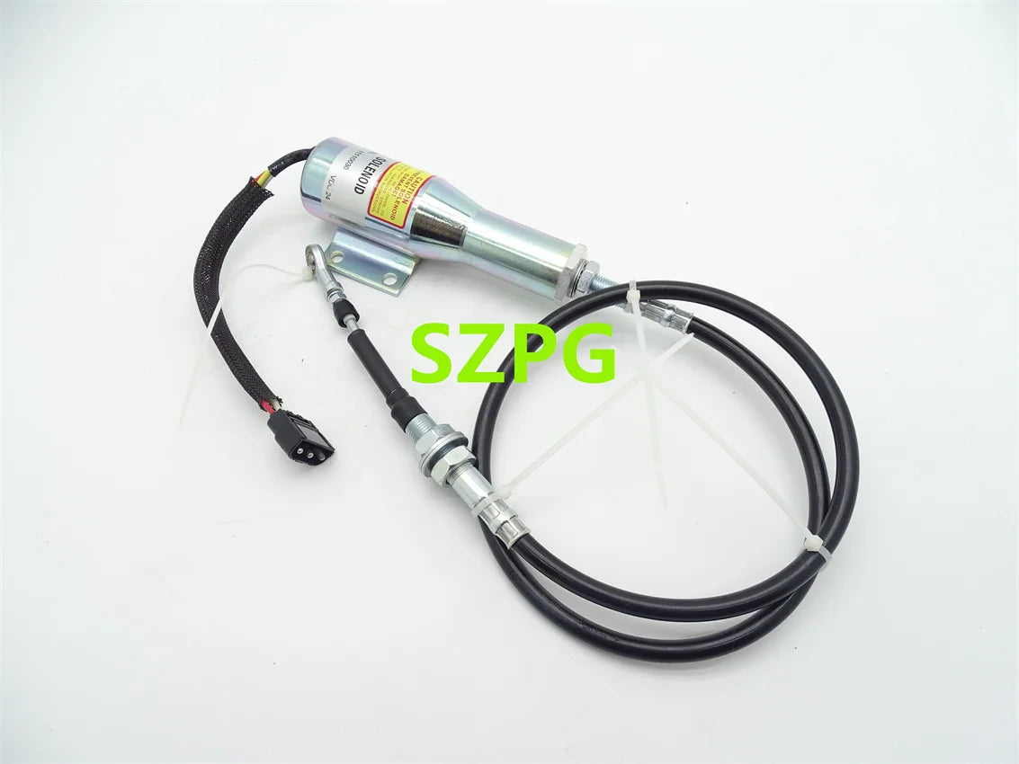 For 24V Solenoid valve 11110030 Compatible with Volvo L70C L90C L120C L150C L180C L330C Diesel
