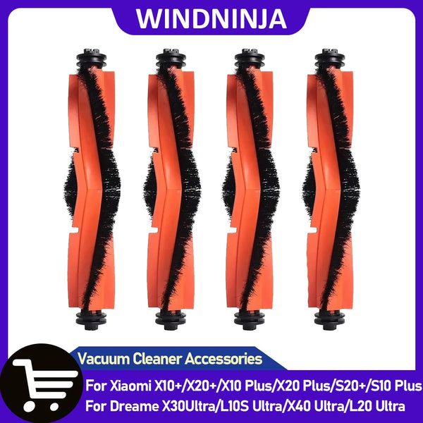 Main Brush Compatible with Xiaomi X10+ X20+ X10 Plus X20 Plus For Dreame L10S Ultra/X30Ultra/X40 Ultra Robot Vacuum Roller Brush