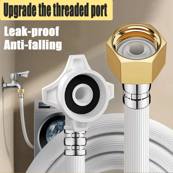 Upgraded 80/100/200/300/500cm Super Long Explosion-Proof Washing Machine Hose G1/2'' G3/4'' Water Inlet Flexible Pipe