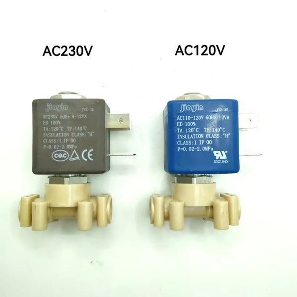 Jiayin JYZ-3E 120V 220V Two-Way Solenoid Valve Coffee Machine Control Valve Steam Valve