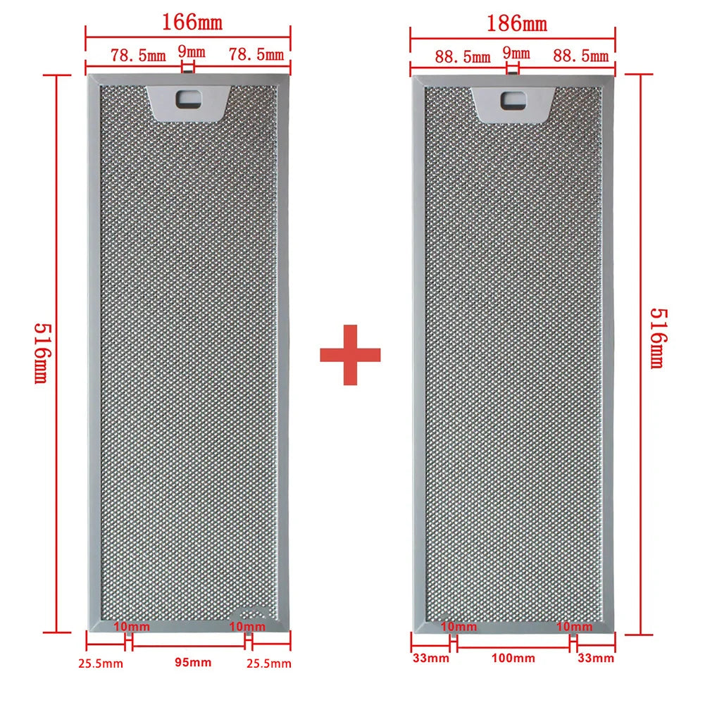 Aluminum Range Hood Filter 00660222 00660223 Cooker Hood Filter Kitchen Extractor Range Hood Grease Filter Mesh Screen Filters