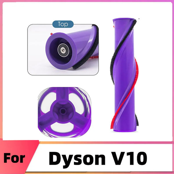 Roller Brush for Dyson V10 Vacuum Cleaner 967483-04 Replacement Brush Bar Part 969569-01 (3 Prong Drive & with Screw)