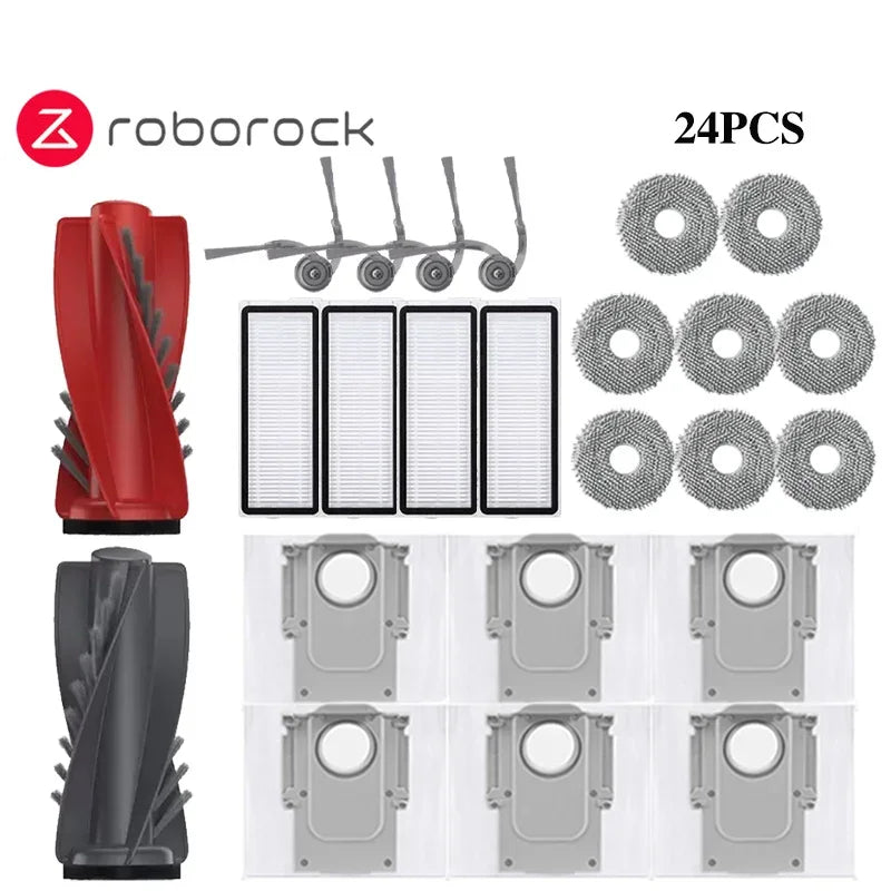 Compatible with Roborock Qrevo Curv Robot Vacuum Cleaner Accessories Main Roller Side Brush Hepa Filter Mop Cloth Dust Bag Parts Replacement