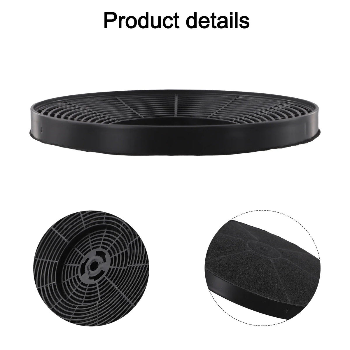 1 PC Kitchen Filter Range Hood Round Reliable Activated Carbon Filter Kitchen Range Hood Accessories 175mm*175mm*15mm