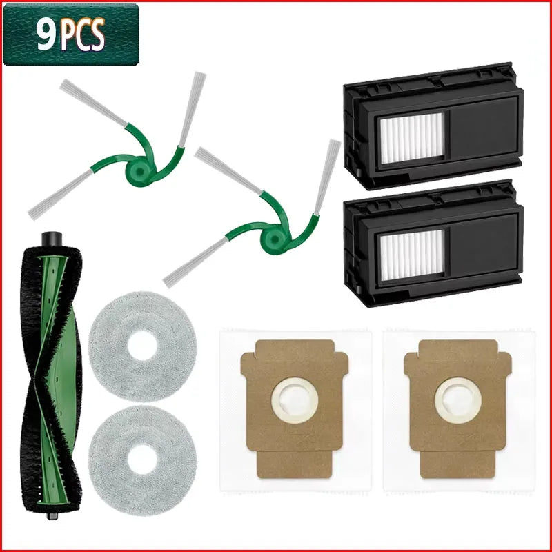For IRobot Roomba Plus 415X Combo/ 415 Combo/ 515 Combo/ 575 Combo Roller Main Side Brush HEPA Filter Mop Cloth Dust Bag Parts