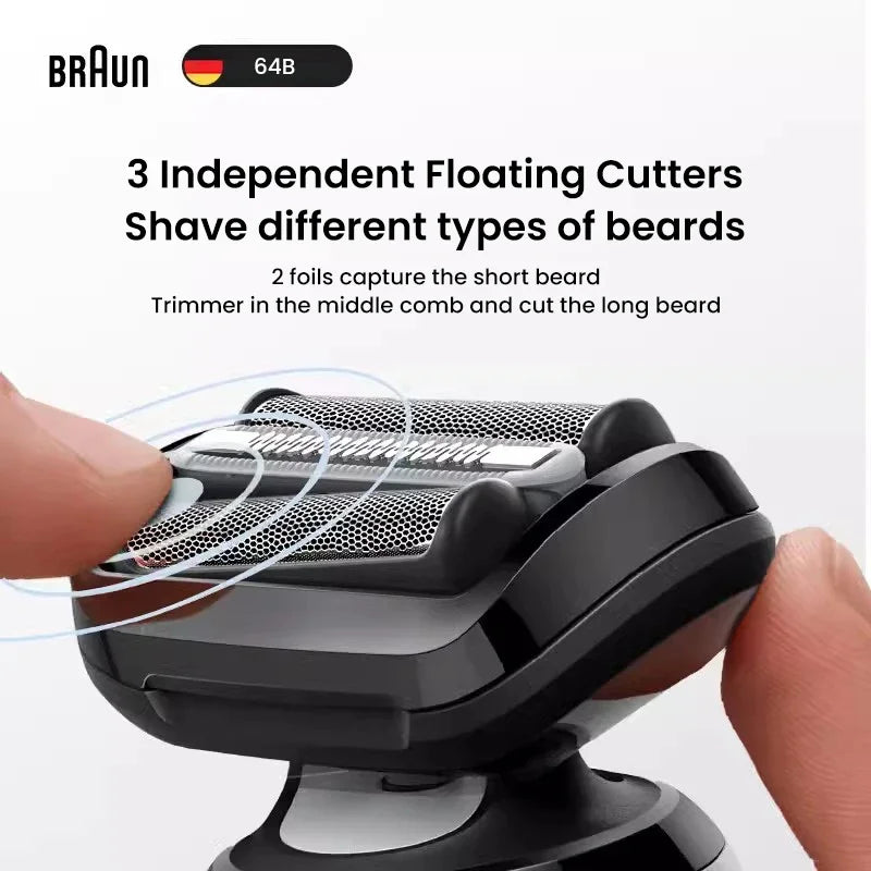 64B Replacement Shaver Head Compatible with Braun Series 6 / 6 Pro