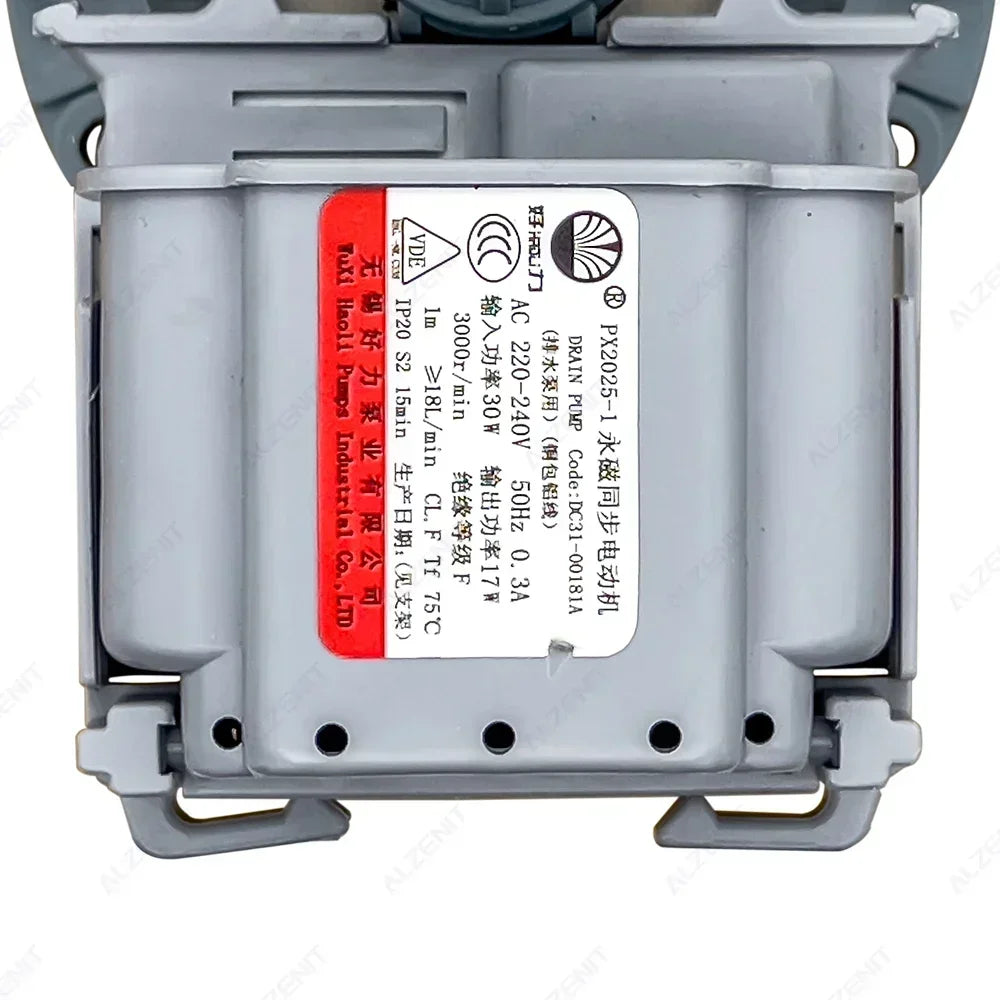 Compatible with Samsung Washing Machine Drain Pump Motor PX2025-1 220-240V 50Hz 30W 3000r/min DC31-00181A Washer Drainage Parts