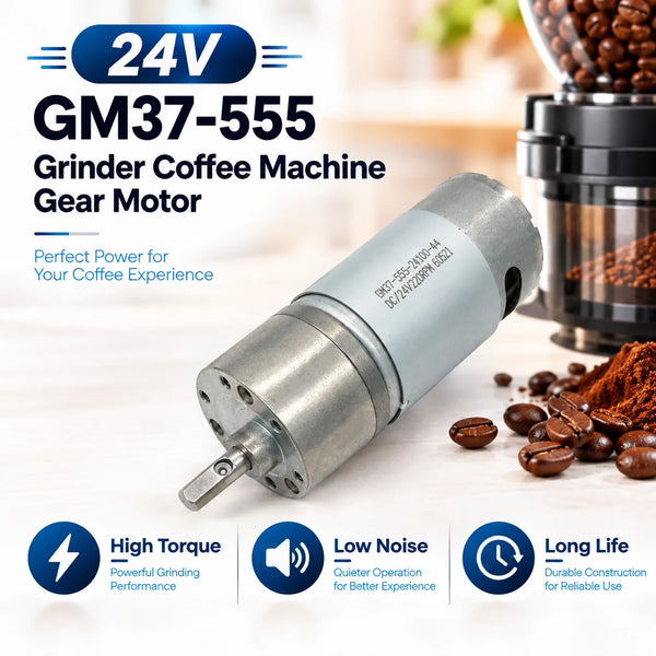 24V GM37-555PM Grinder Gear Motor Micro DC Reducer Engine Electric Motor For Varia Vs3 Lagom Mini Coffe Machine Home Appliance