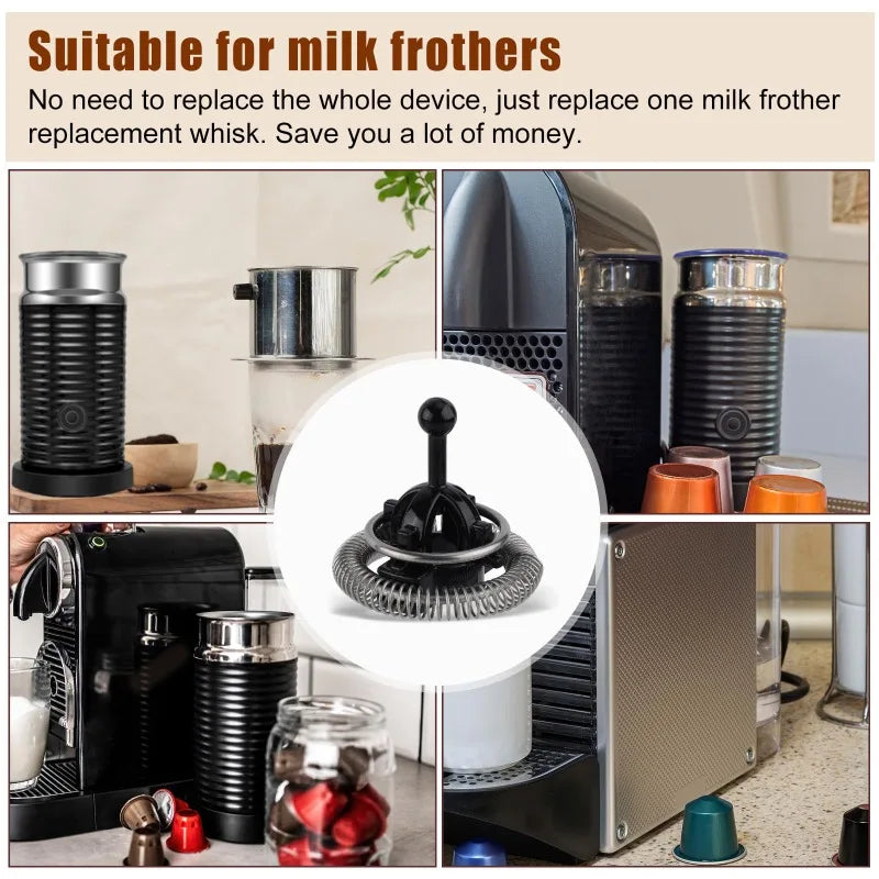 Milk Frother Replacement Whisk, Coffee Machine Part, for Nestle Aeroccino 3/4/Plus Milk Frother Replacement Coffee Machine Parts