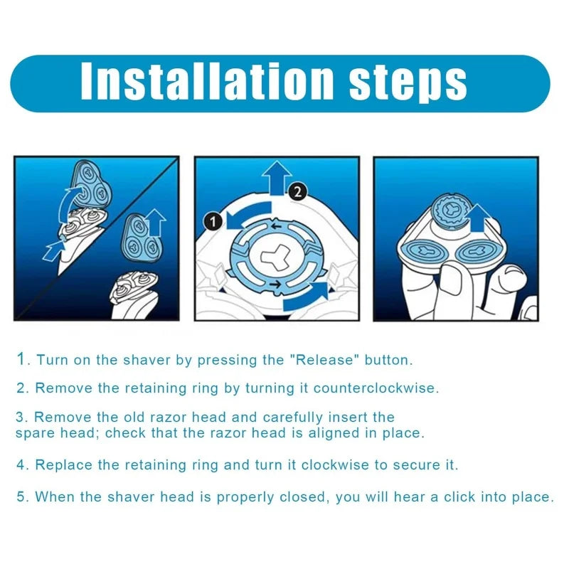 SH90 Replacement Shaver Heads Compatible with Philips Norelco Series S9000