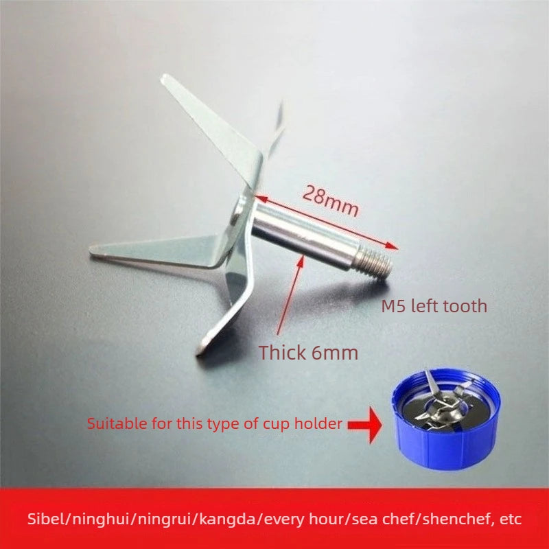 Juicer, cooking machine, mixer cutter head/blade, stainless steel, 4 leaves