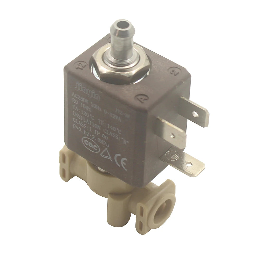 Jiayin JYZ-3F 20bar 3 Way AC230V Cannula Iron Steam Water Solenoid Valve for Coffee Markers / Smoke Lampblack Machine / Gas, Etc