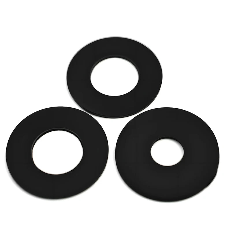 M2 M2.5 M3 M4 M5 M6 M8M10 Black Soft Hard PVC Plastic Insulation Transparent Gasket Ring Spacers Flat Washer 0.3-1mm Shock-proof
