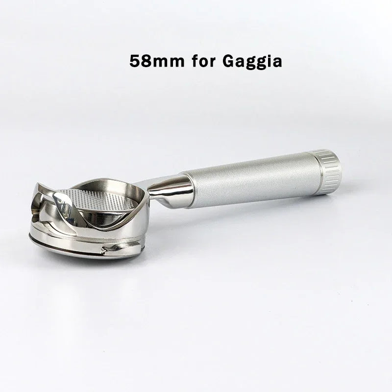 58MM 2ears Stainless Steel Coffee Handle Filter for Gaggia/Baby/Classic Coffee Machine Bottomless Hollow Portafilter Tool
