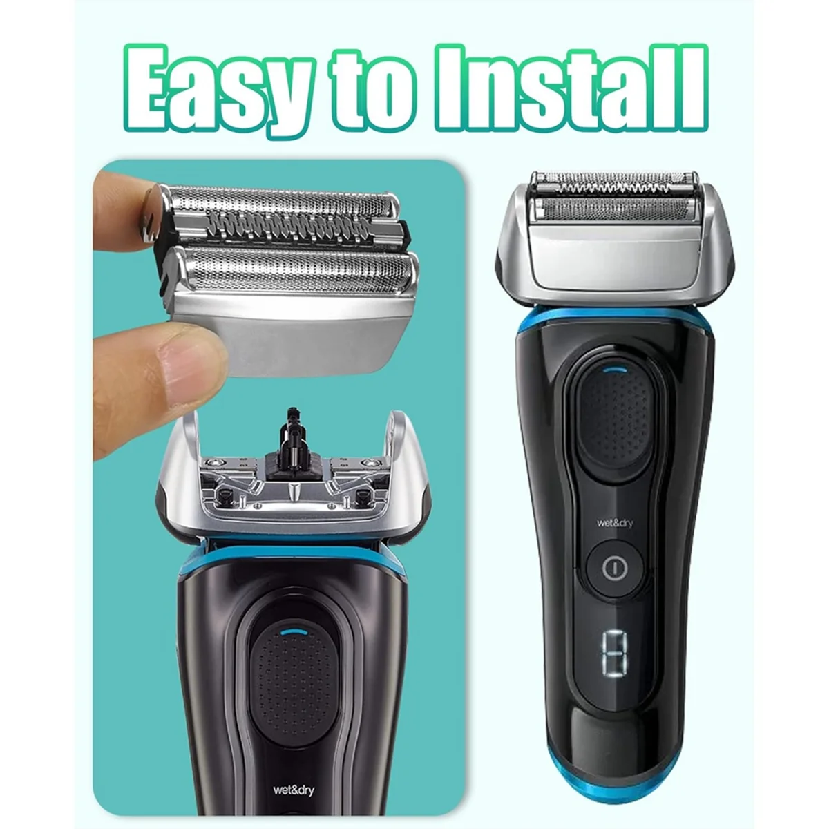 83M Replacement Shaver Head Compatible with Braun Series 8