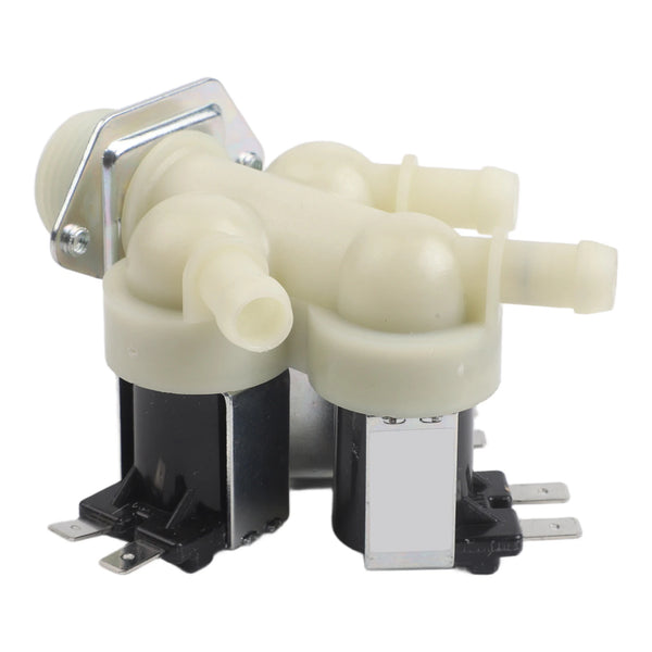 Compatible with LG Washing Machine Water Inlet Valve AC220V Three-Way Solenoid Valve Moisture Resistant Replacement With Threaded Connector