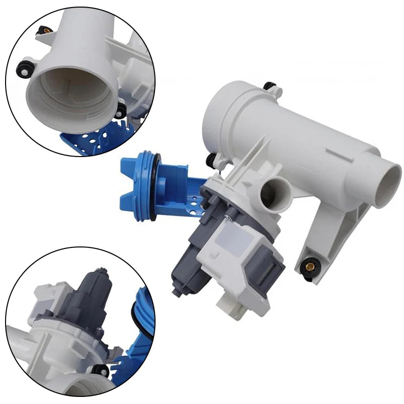Washing Machine Drain Pump Filter Assembly Replacement Compatible with GE Washer Parts Home Appliance Accessories
