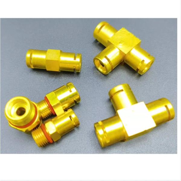 Compatible with Coffee Machine Accessories Solenoid Valve Copper Connector G1/8 1-point Spring Tee Combination Interface