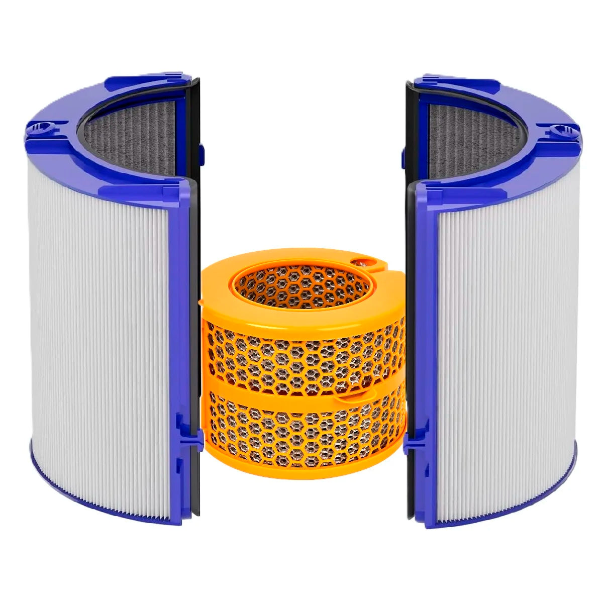 2-IN-1 HEPA+Carbon Filter For Dyson TP06 TP07 TP09 TP10 HP06 HP07 HP09 PH01 PH02 Air Purifier 360°Combi Glass HEPA + Carbon Pure
