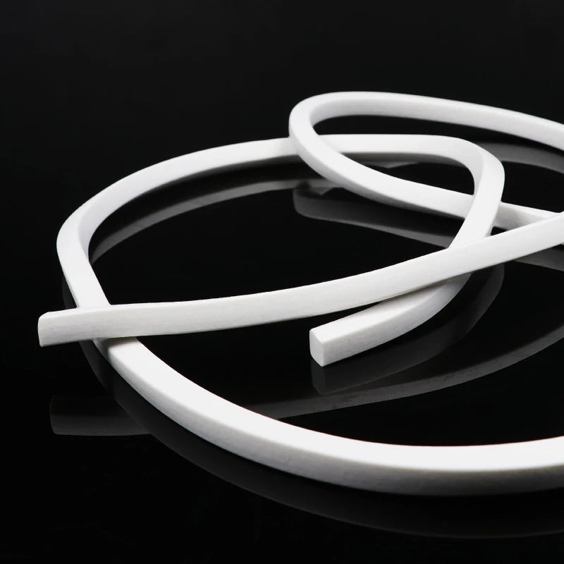 1–10M Silicone Sealing Strip White Square Trim Seal Gasket Silicon Rubber For Windows Doors Silicone Foaming Sponge Strips
