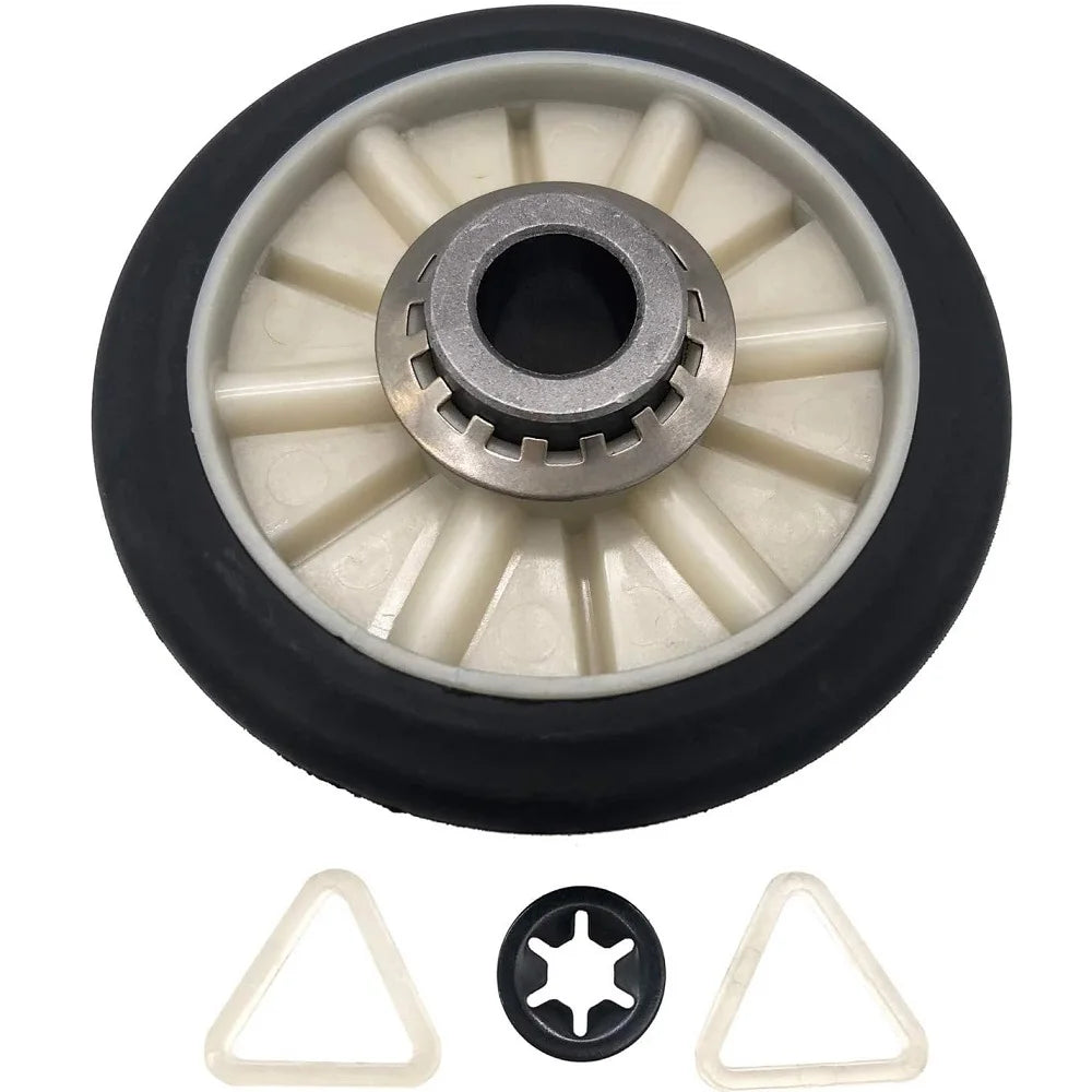 349241T Dryer Rear Drum Support Roller Kit Compatible with Kenmore & Compatible with Whirlpool Dryers 26000349241,337089,3389901,3397588
