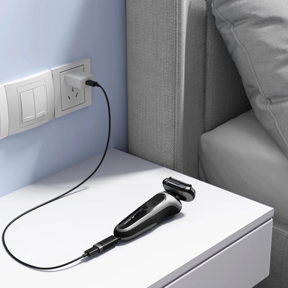 Replacement Shaver Charger — 12V Compatible with Braun XT5