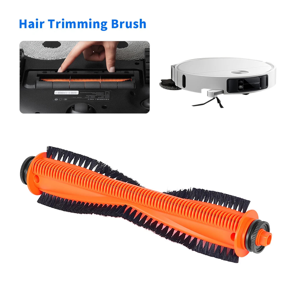 TriCut Brush Compatible with Xiaomi Mijia 5 PRO OV21CN M40S Robot Vacuum Accessories Hard Floor Anti-Tangle Main Brush Part Roller Brush