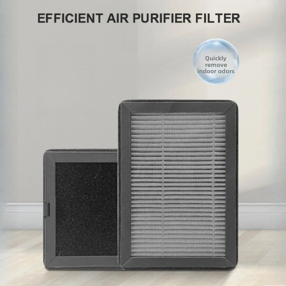 2Pcs Activated Carbon Filter for LV-H128 PUURVSAS HM669A/ROVACS RV60 Air Purifier Filter Accessory