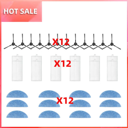 Compatible with ECOVACS Y1 PRO, YEEDI Y1 PRO Robot Vacuum Replaceable Parts Main Roller Side Brush Filter Mop Pad Cloth