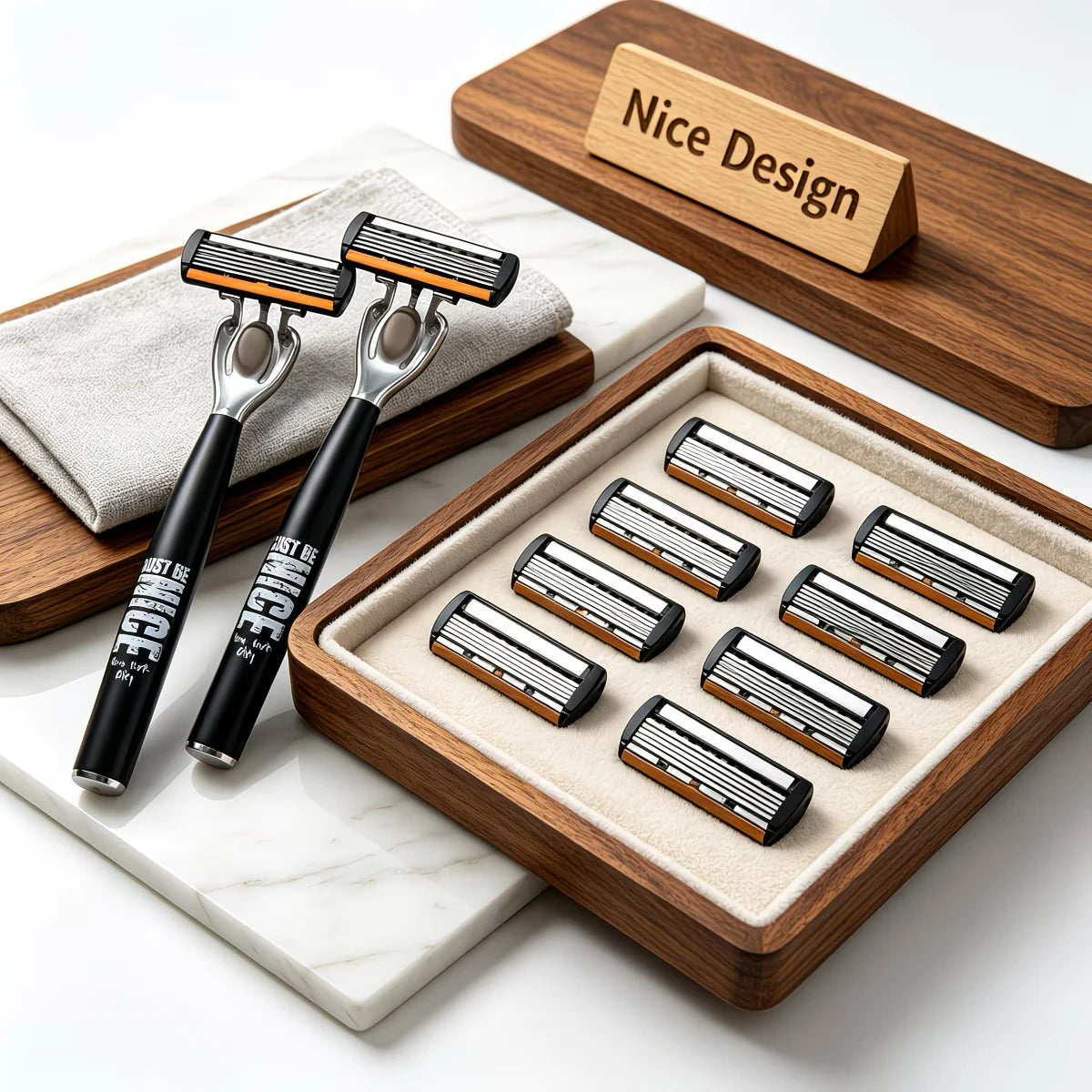 Manual Razor Set with Six-Layer Blades