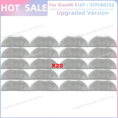 Compatible with Xiaomi Robot Vacuum S10T STFCR01SZ Replacement Spare Parts Accessories Roller Side Brush Filter Mop Cloth