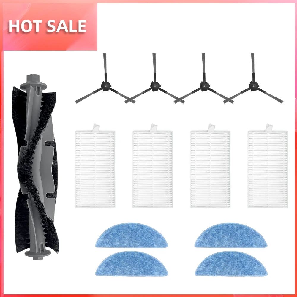 Compatible with ECOVACS Y1 PRO, YEEDI Y1 PRO Robot Vacuum Replaceable Parts Main Roller Side Brush Filter Mop Pad Cloth