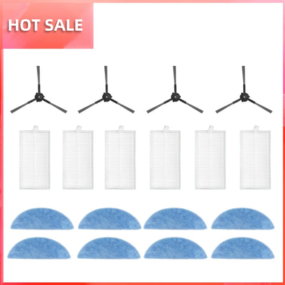 Compatible with ECOVACS Y1 PRO, YEEDI Y1 PRO Robot Vacuum Replaceable Parts Main Roller Side Brush Filter Mop Pad Cloth