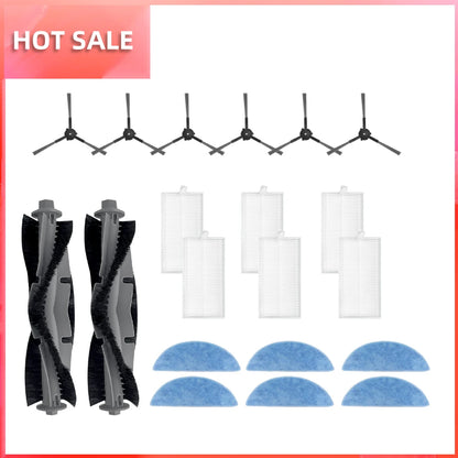 Compatible with ECOVACS Y1 PRO, YEEDI Y1 PRO Robot Vacuum Replaceable Parts Main Roller Side Brush Filter Mop Pad Cloth