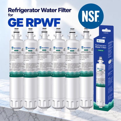 Refrigerator Water Filter Compatible with GE RPWF CYE23TSDSS GFE26GSHSS GFE29HSDSS GNE29GSHSS PYE23PSDSS - Replacement Filter