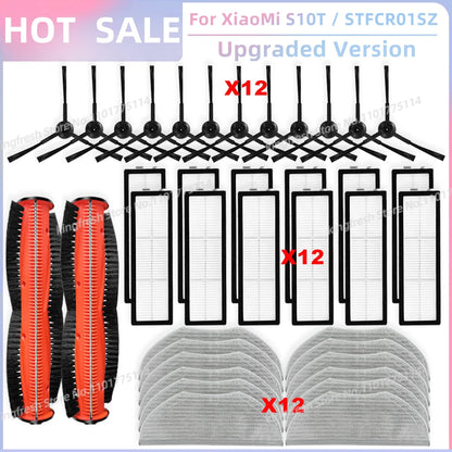 Compatible with Xiaomi Robot Vacuum S10T STFCR01SZ Replacement Spare Parts Accessories Roller Side Brush Filter Mop Cloth