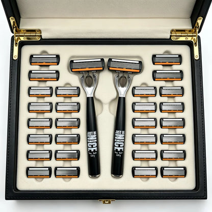 Manual Razor Set with Six-Layer Blades
