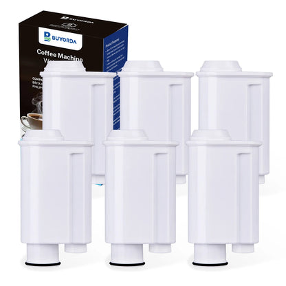 Coffee Water Filter Compatible with Brita Intenza, Bosch, Gaggia, Mavea Intenza 1001711, Compatible with Philips Saeco 6 Pack