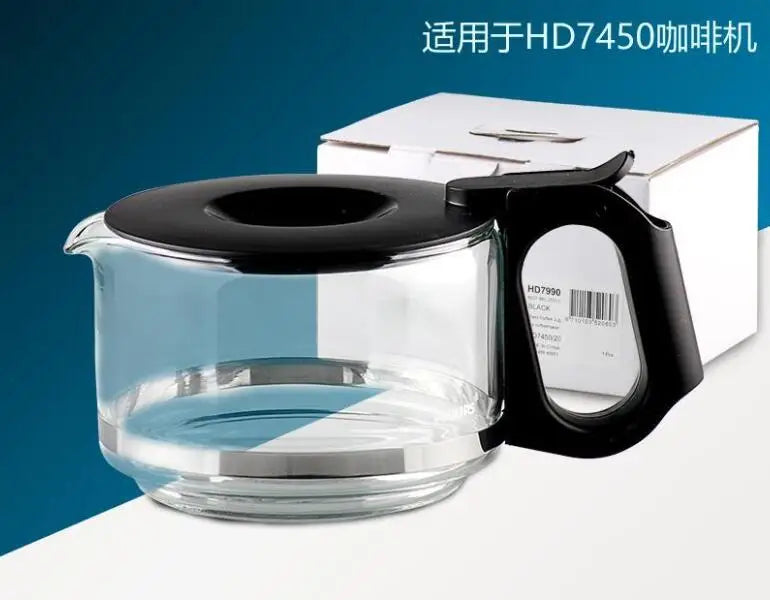 HD7450 suit Compatible with Philips HD7466/HD7460/HD740 household glass drip Coffee maker household cafe pot glass Coffee machine coffee cup