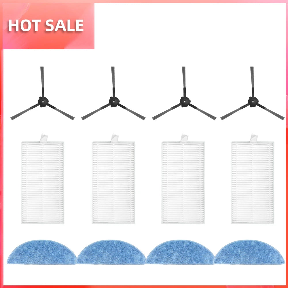 Compatible with ECOVACS Y1 PRO, YEEDI Y1 PRO Robot Vacuum Replaceable Parts Main Roller Side Brush Filter Mop Pad Cloth