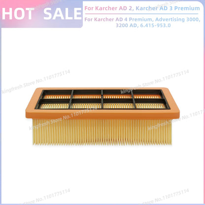 Compatible with Karcher AD 2, Karcher AD 3 , AD 4 , Advertising 3000, 3200 AD, 6.415-953.0 Vacuum Parts Filter Accessories